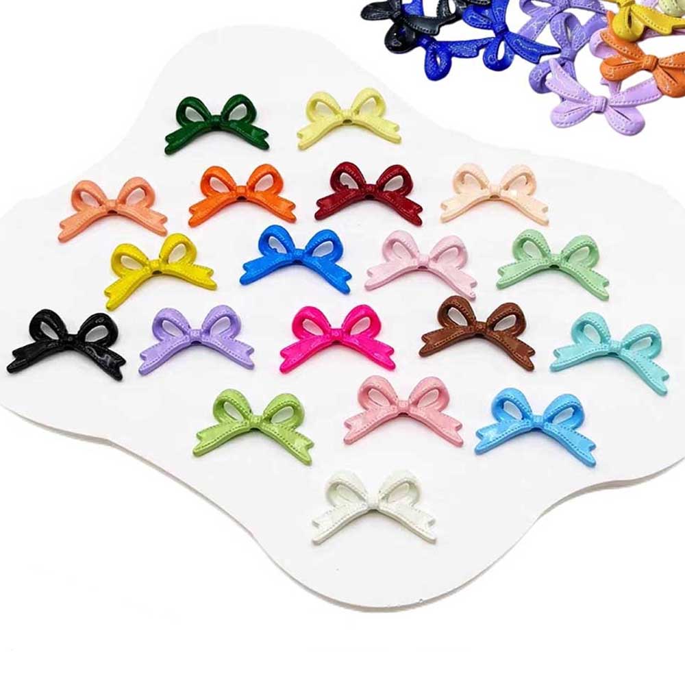 Sewing By - 10pcs Zinc Alloy Bows Pendants Ribbon