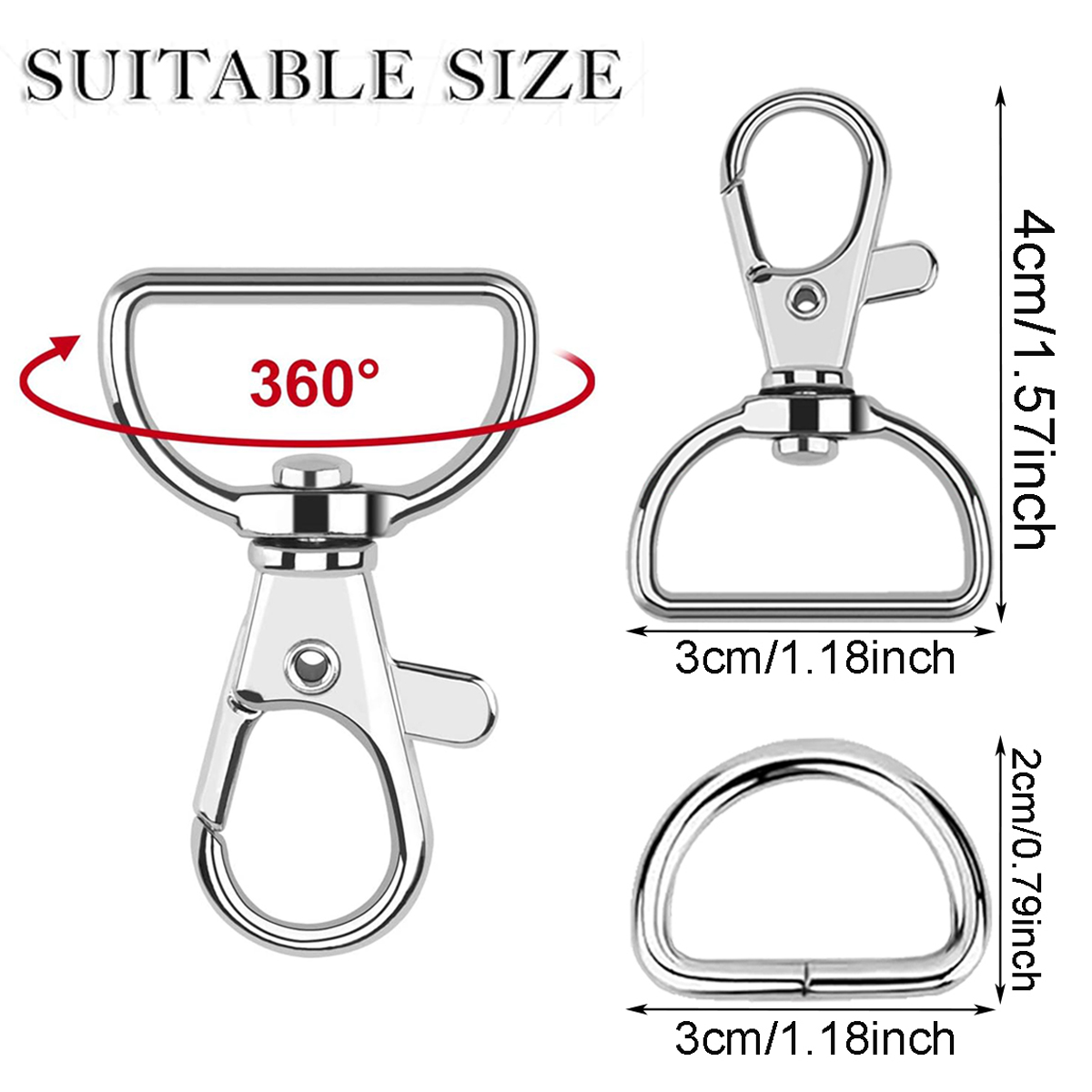 10/20 Set Large D Clip Swivel  - Sewing Kit 评论和价格