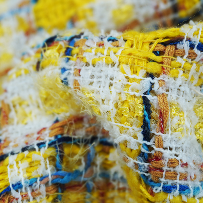 Vibrant Style Yellow Multicolo - Sewing Tweed 评论和价格