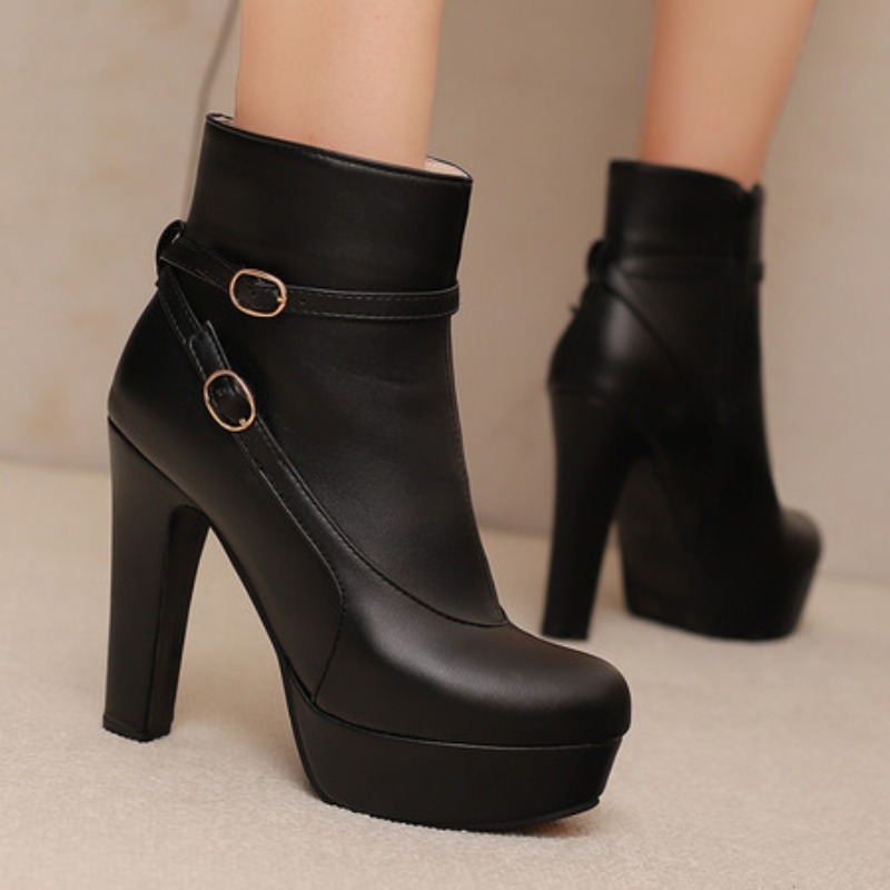 Fashion Platform Boots Women S - Sewing Fleece 评论和价格
