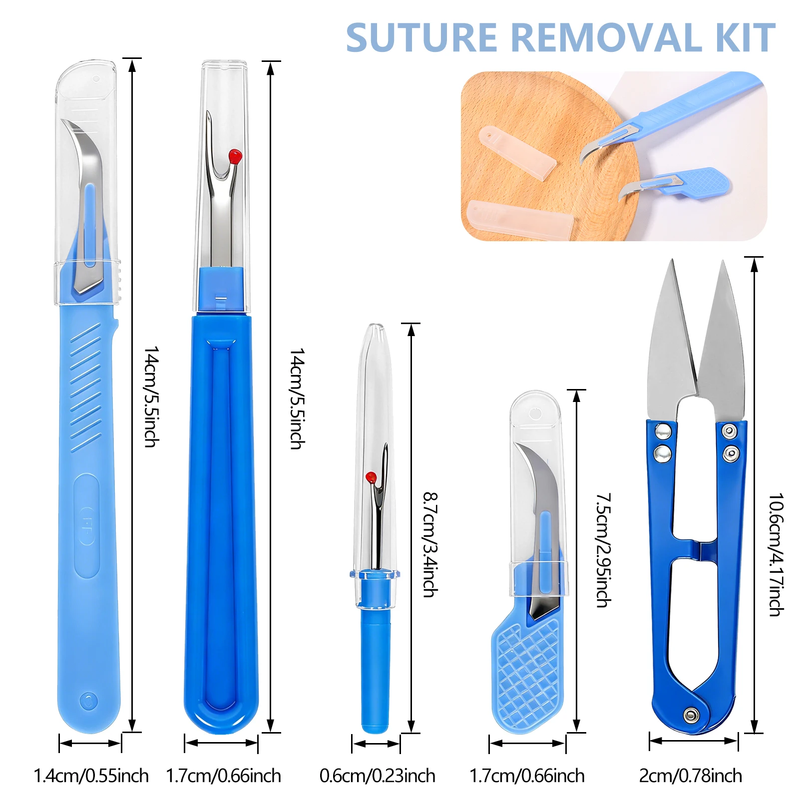 5 pieces of blue sewing tear m - Sewing Kit 评论和价格