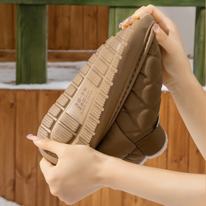 Winter Fleece Lined Slippers A - Sewing Fleece 评论和价格