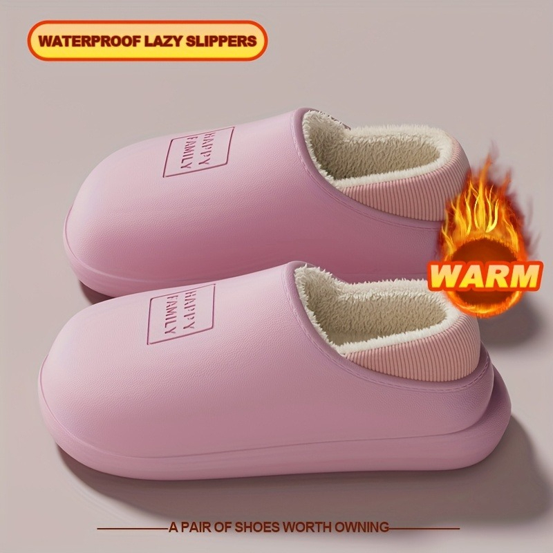 Winter EVA Warm Slippers Men W - Sewing Fleece 评论和价格