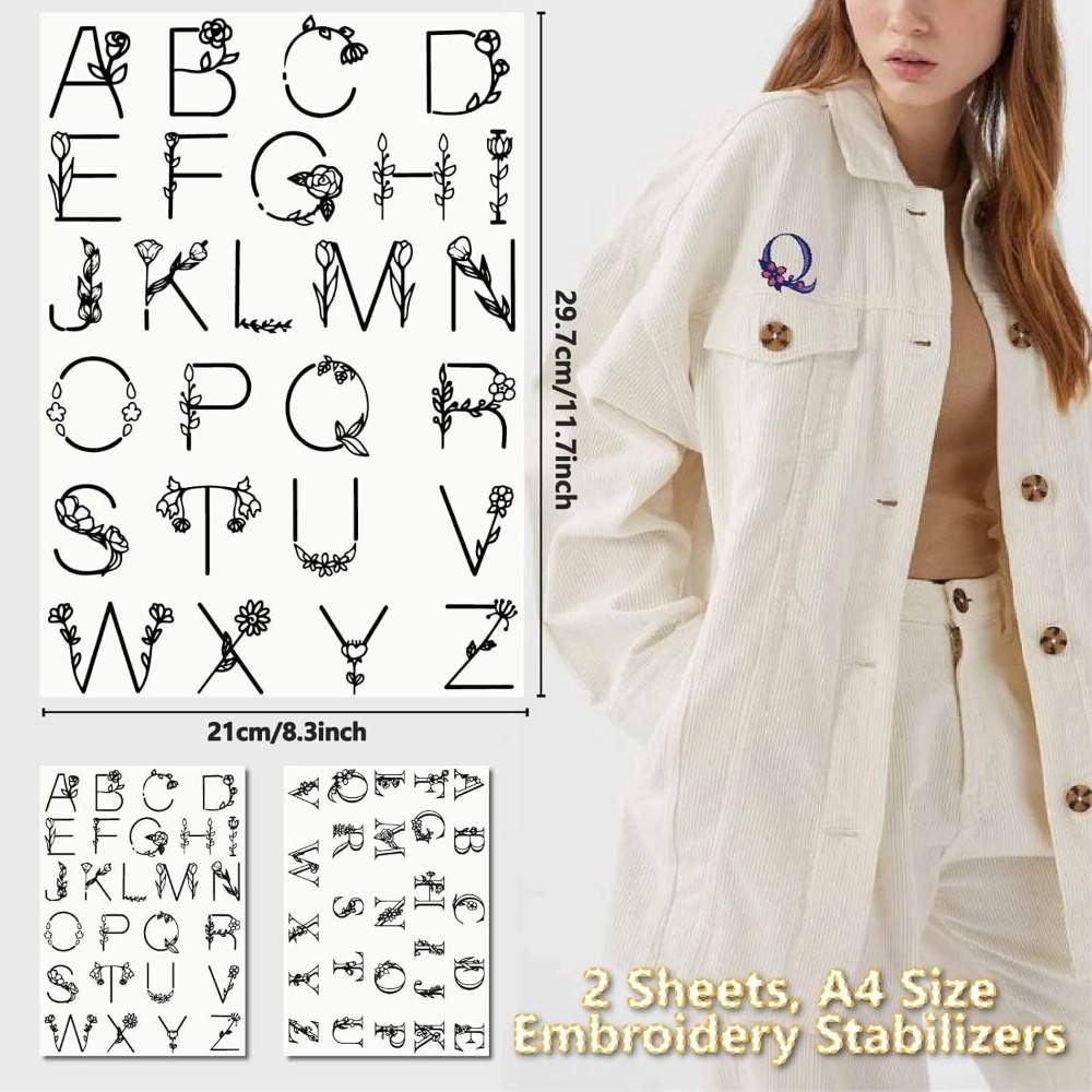 Letter A-Z Water Soluble Embro - Sewing Kit 评论和价格