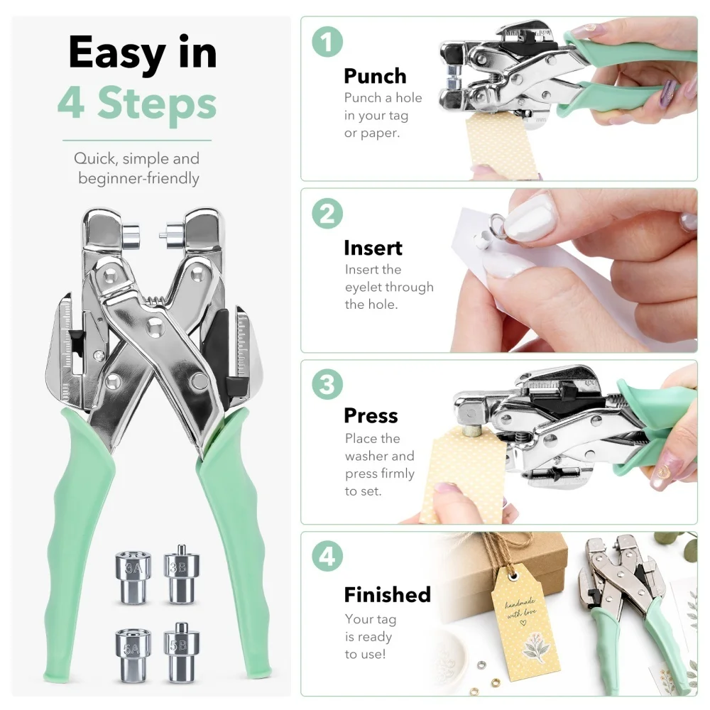 Grommet Tool Kit Handheld Hole - Sewing Kit 评论和价格