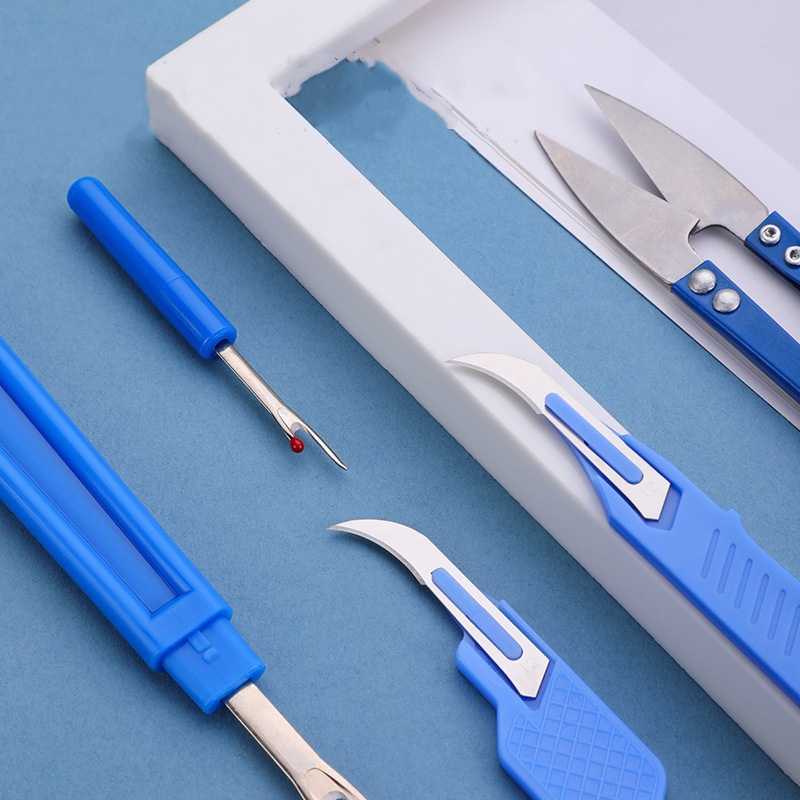 5 Pieces Of Blue Sewing Tear M - Sewing Kit 评论和价格