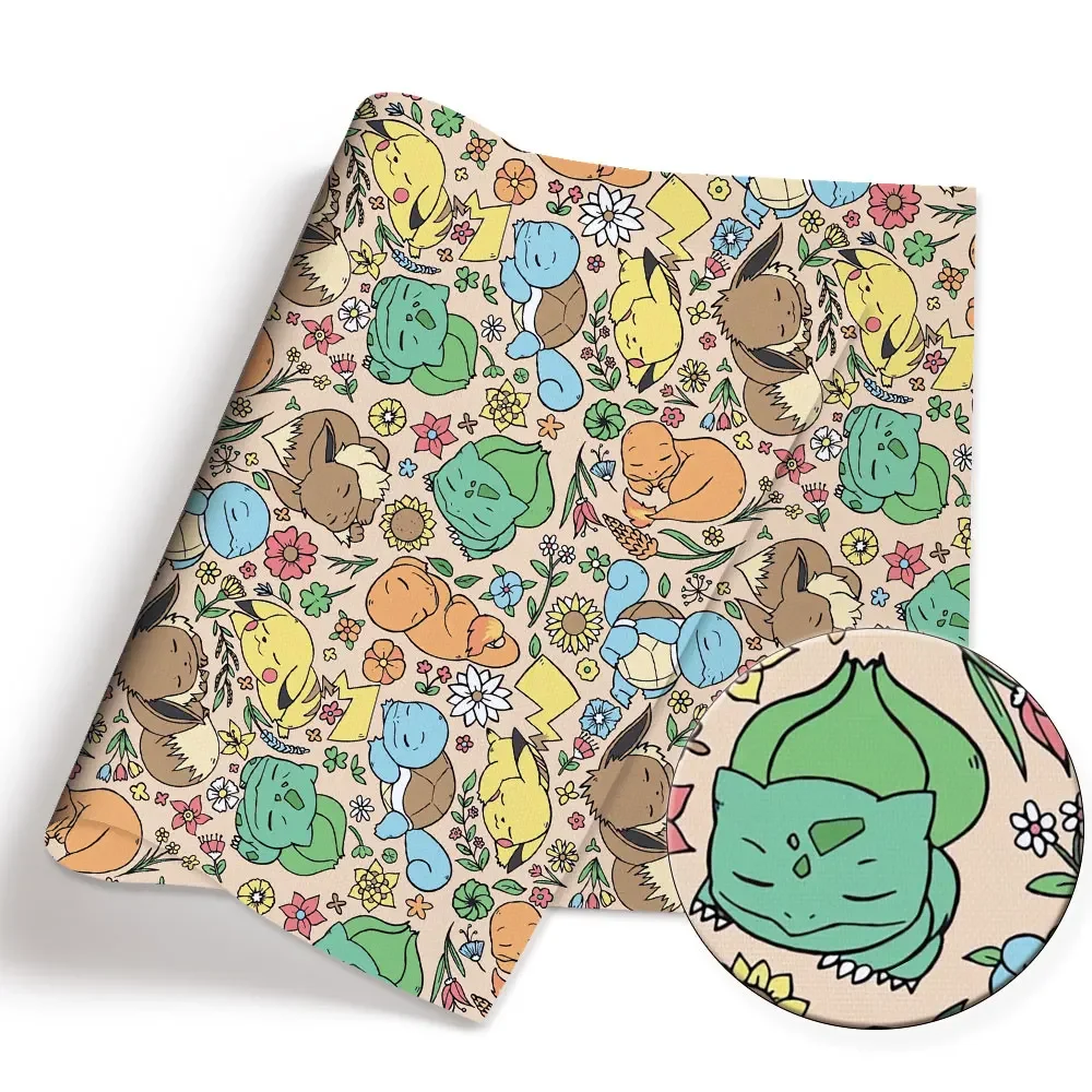 Pokemon Cartoon Fabric140*50cm - Sewing Production 评论和价格