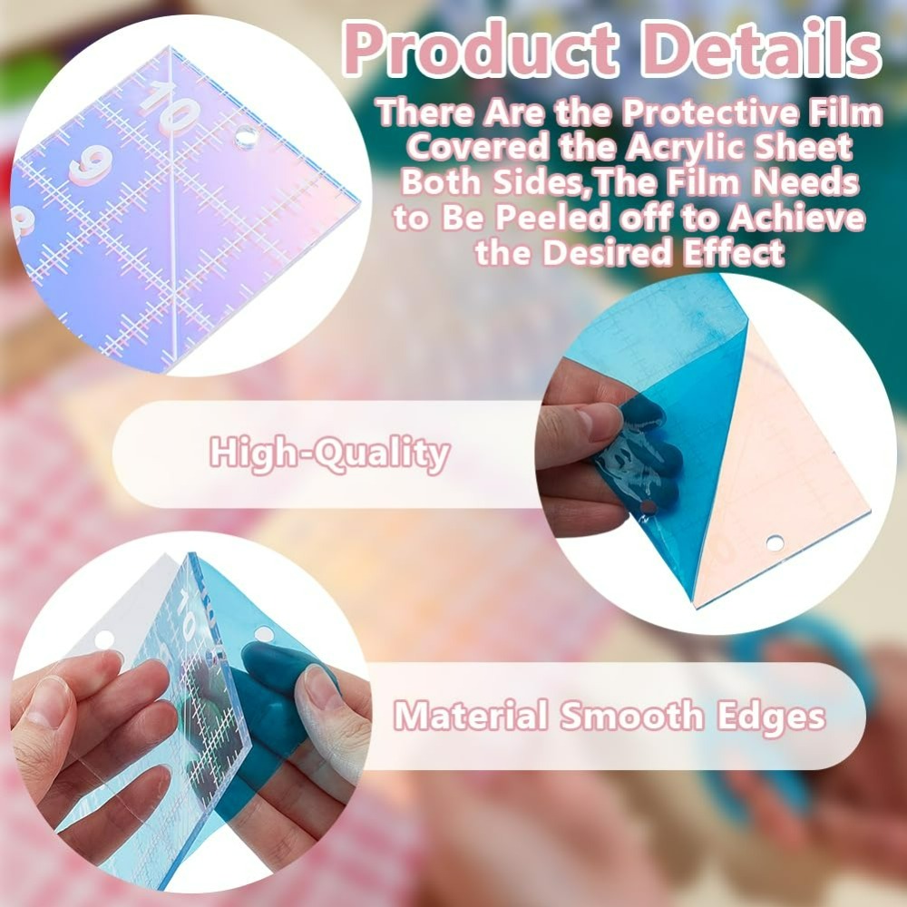 2pcs Quilting Acrylic Template - Textile Sewing Patterns 评论和价格