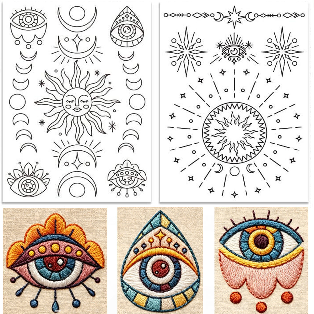 Stick And Stitch Mystical Sun  - Textile Sewing Patterns 评论和价格