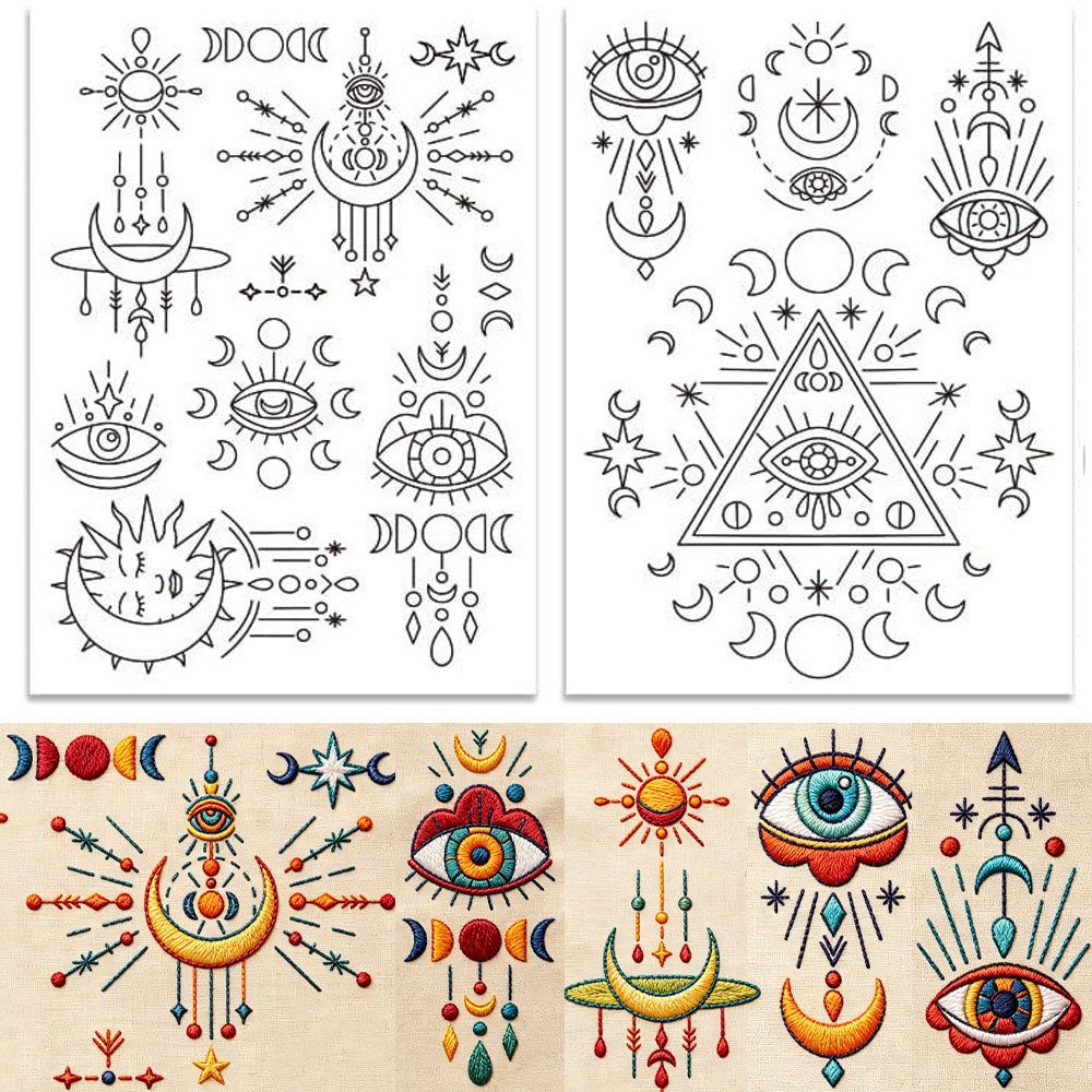 Stick And Stitch Mystical Sun  - Textile Sewing Patterns 评论和价格