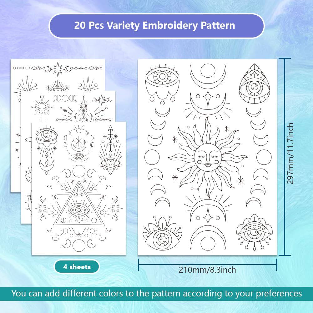 Stick And Stitch Mystical Sun  - Textile Sewing Patterns 评论和价格