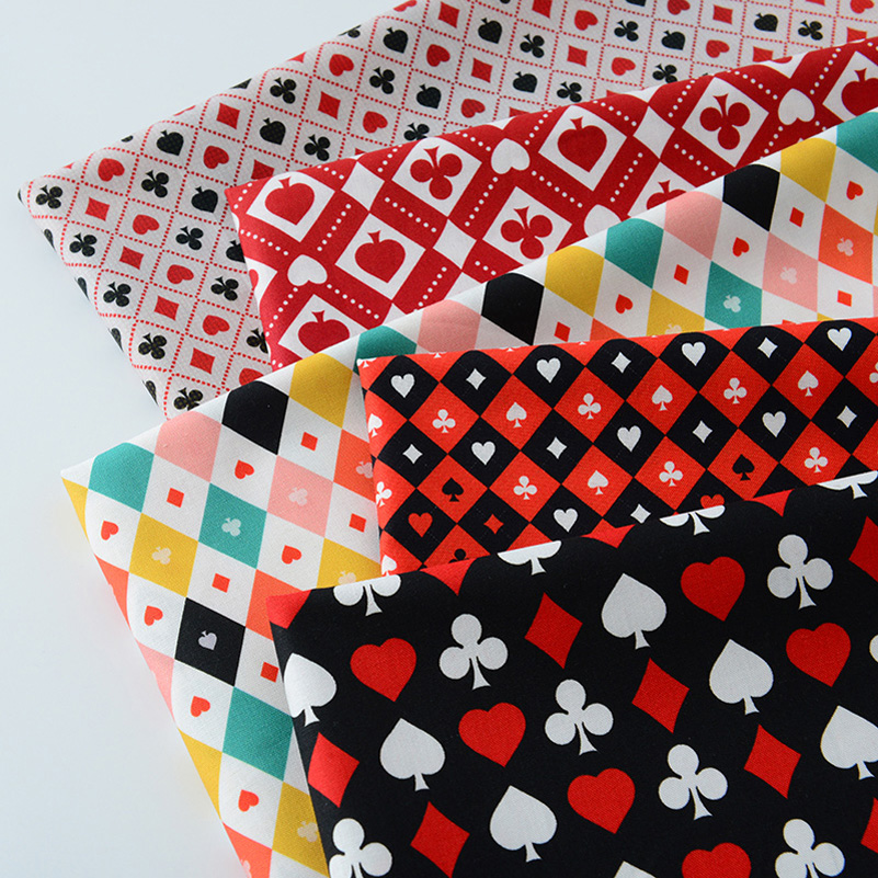 Ins Poker Element Cotton Digit - Textile For Sewing 评论和价格