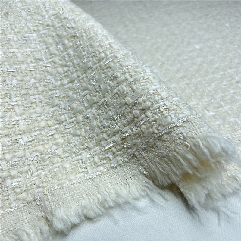 Beige French Luxury Draped Fri - Sewing Tweed 评论和价格