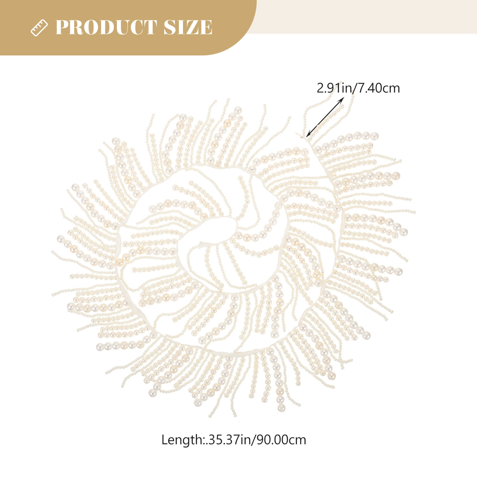Clothing Pearl Trim Delicate P - Textile For Sewing 评论和价格