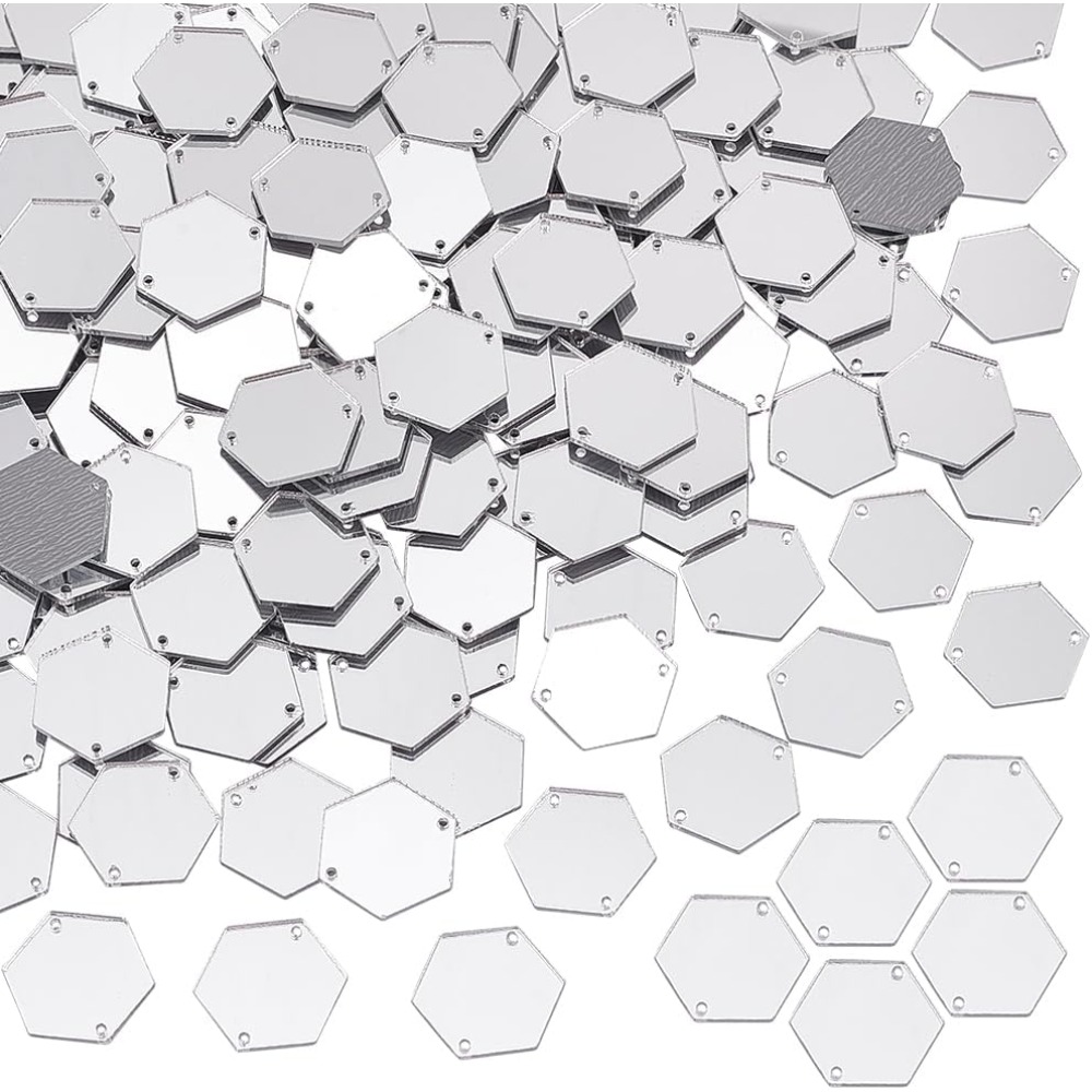 200pcs Hexagon Sew on Mirrors  - Sewing Kit 评论和价格