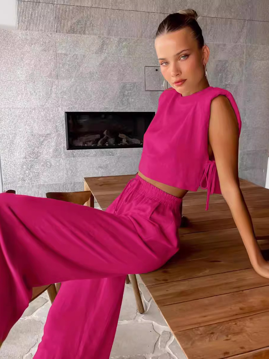 Fashionable Women's Two-Piece  - Shoulder Pad Set In 评论和价格