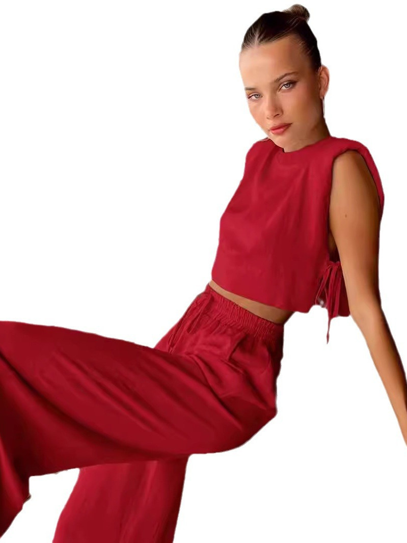 Fashionable Women's Two-Piece  - Shoulder Pad Set In 评论和价格