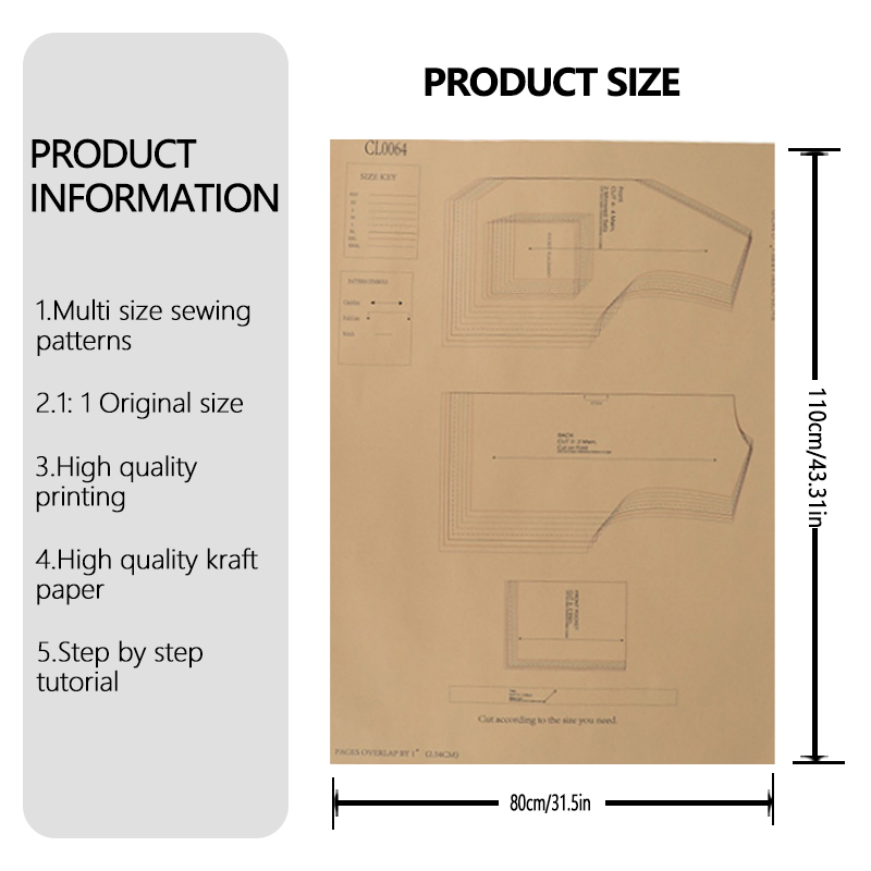 Sewing patterns for women's ve - Textile Sewing Patterns 评论和价格