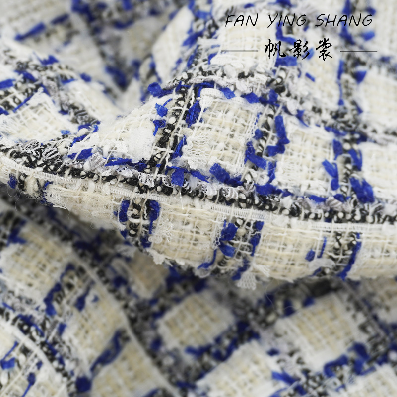 Blue Black Plaid Butterfly Gau - Sewing Tweed 评论和价格