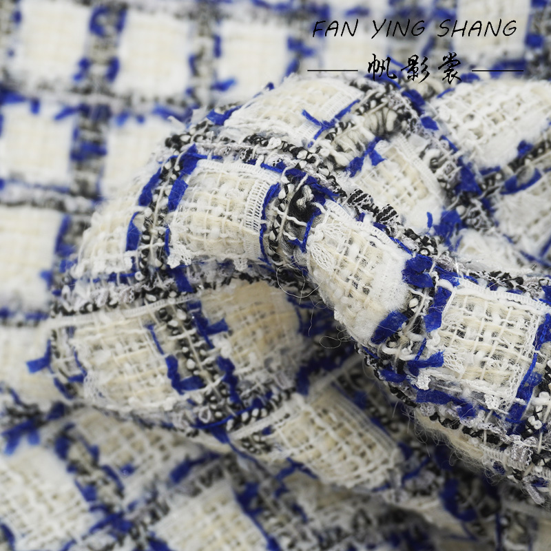 Blue Black Plaid Butterfly Gau - Sewing Tweed 评论和价格
