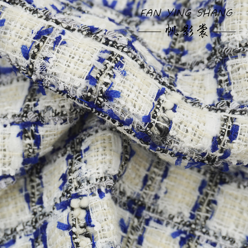 Blue Black Plaid Butterfly Gau - Sewing Tweed 评论和价格