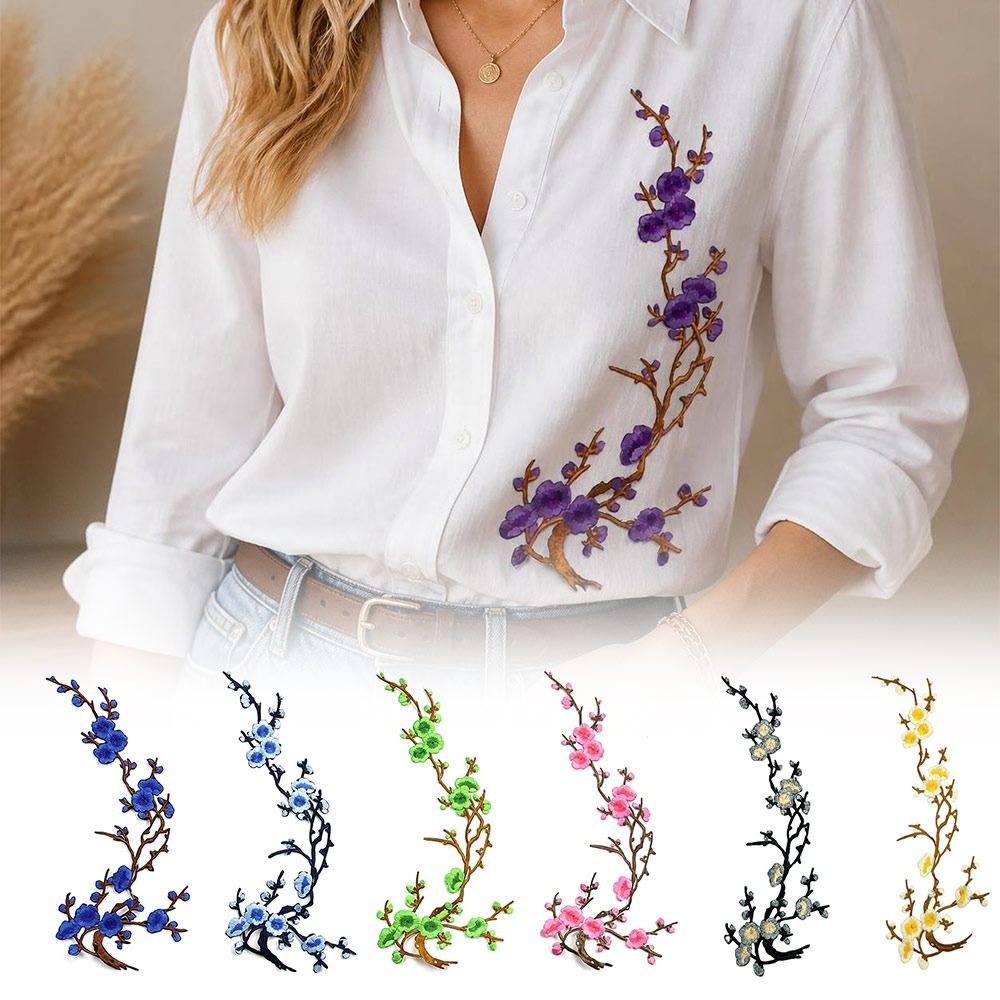 DIY Cherry Blossom Iron On Pat - Textile For Sewing 评论和价格