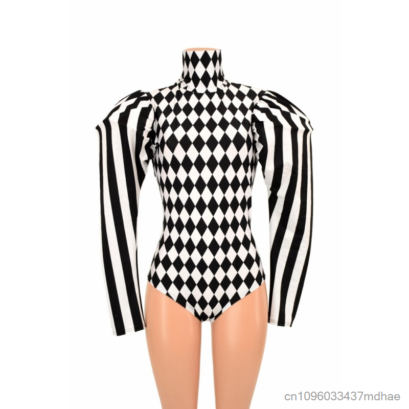 Circus Clown Cosplay Black Whi - Shoulder Pad Set In 评论和价格