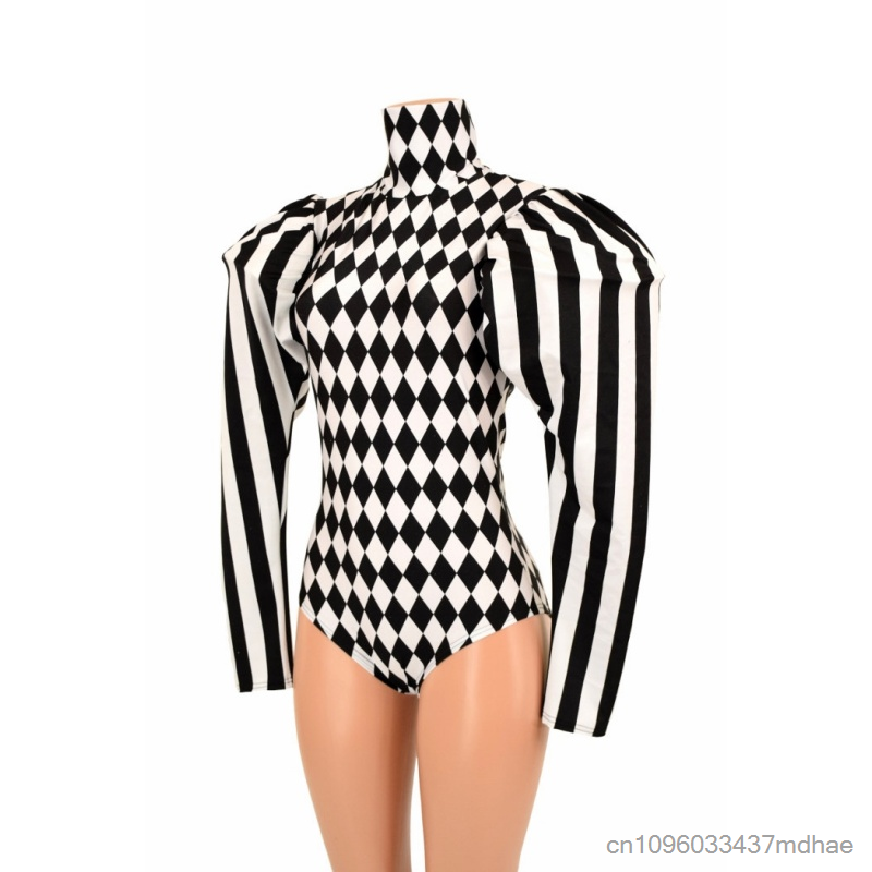 Circus Clown Cosplay Black Whi - Shoulder Pad Set In 评论和价格
