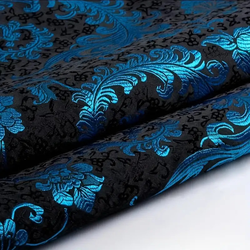 3D Blue Phoenix Tail Brocade F - Sewing Garments 评论和价格