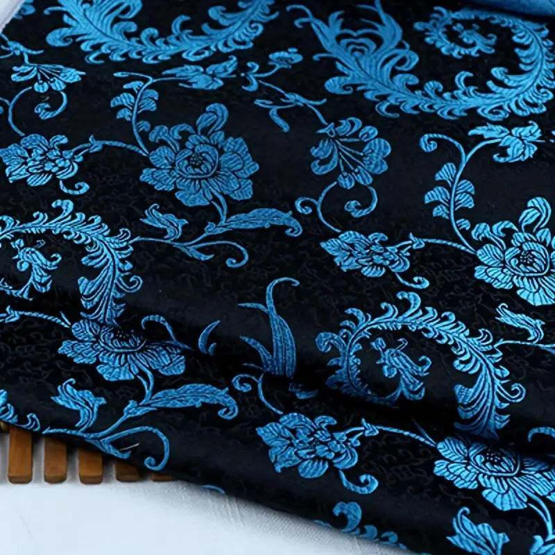 3D Blue Phoenix Tail Brocade F - Sewing Garments 评论和价格
