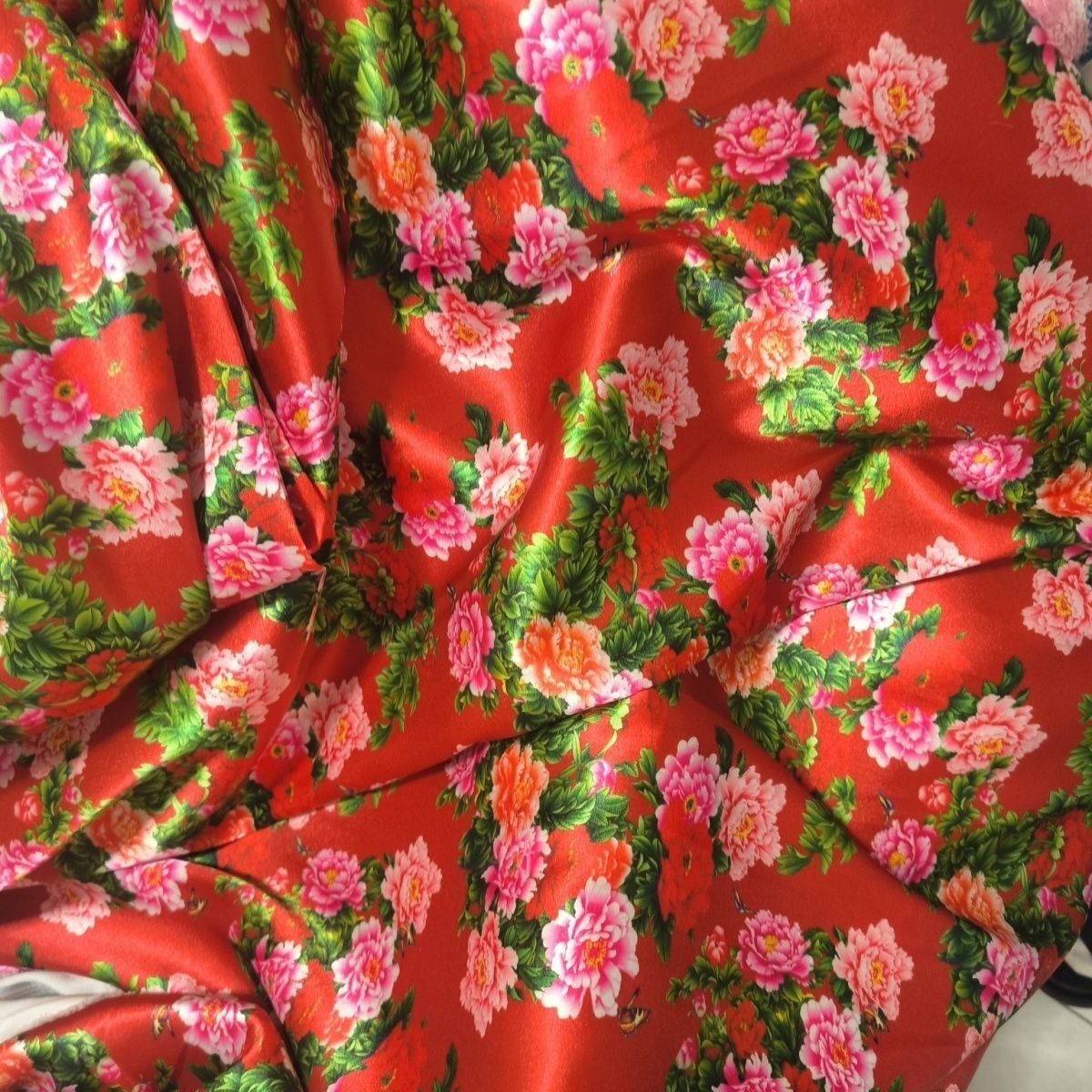 Satin Fabric Cloth without Ove - Textile For Sewing 评论和价格