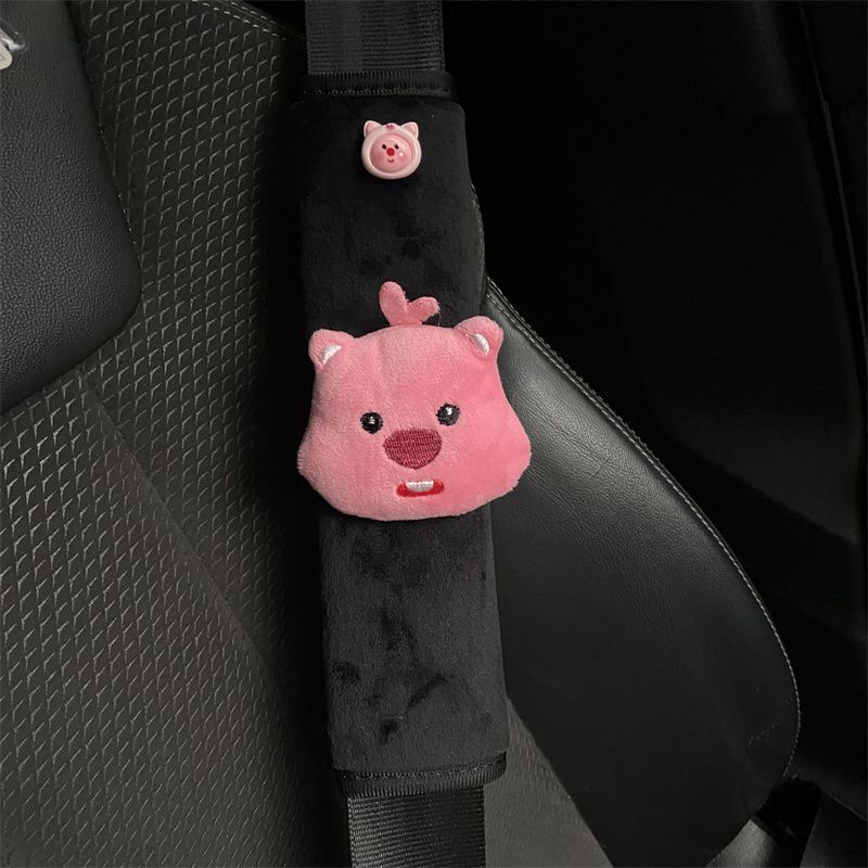 Car Seat Belt Decoration Plush - Shoulder Pad Set In 评论和价格