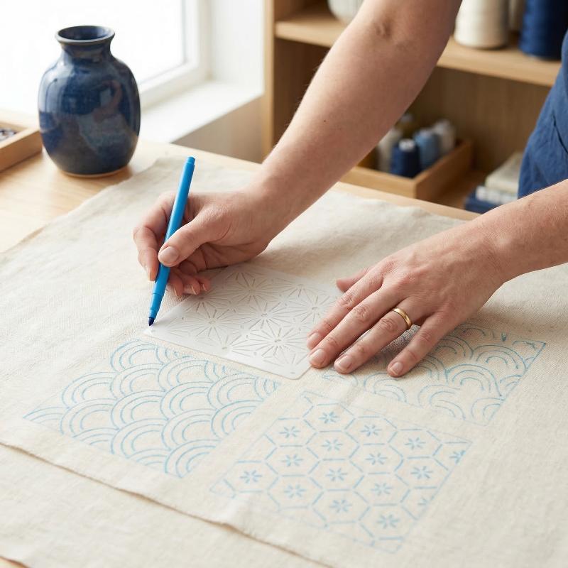 Embroidery Stencil Template Se - Textile Sewing Patterns 评论和价格
